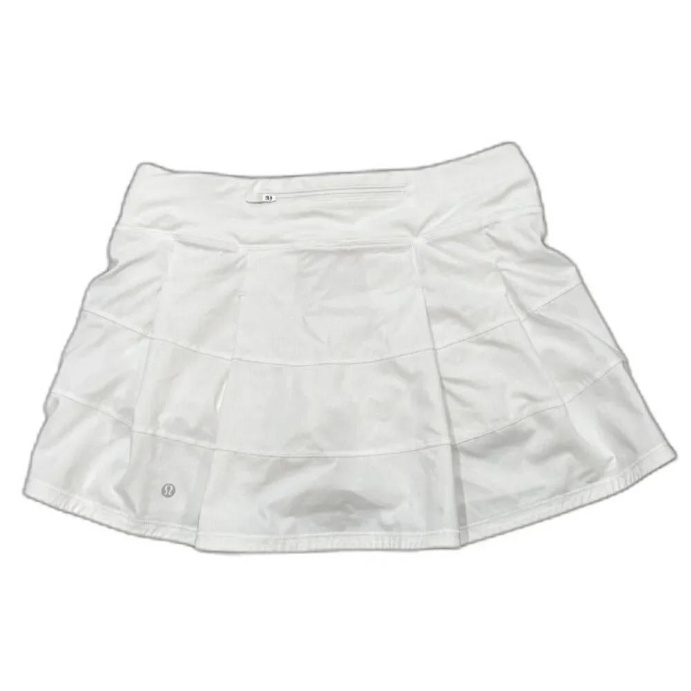Lululemon Pace Rival Skirt - White | Size 6 | Long (13.5") | Mid-rise - Picture 5 of 6
